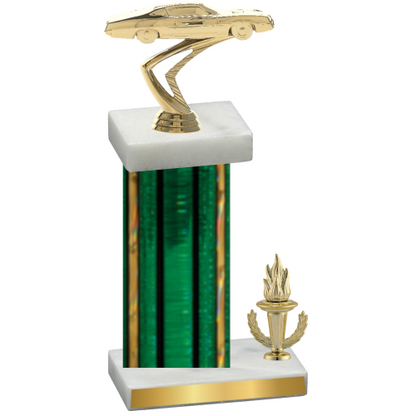 Accented Single Green Glacier Victory Cars Trophy