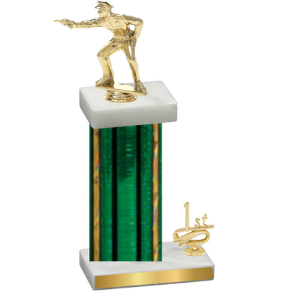 Accented Single Green Glacier First Place Shooter Trophy