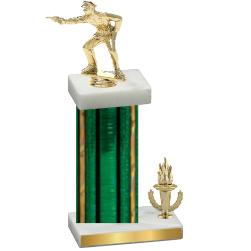 Accented Single Green Glacier Victory Shooter Trophy