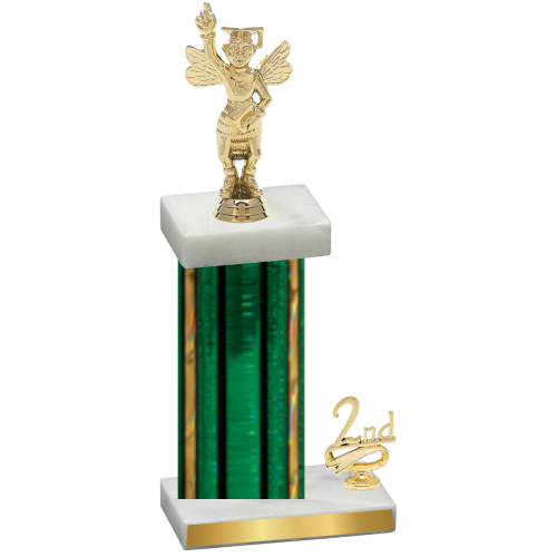 Accented Single Green Glacier Second Place Academics Trophy