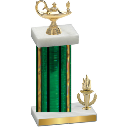 Accented Single Green Glacier Victory Academics Trophy