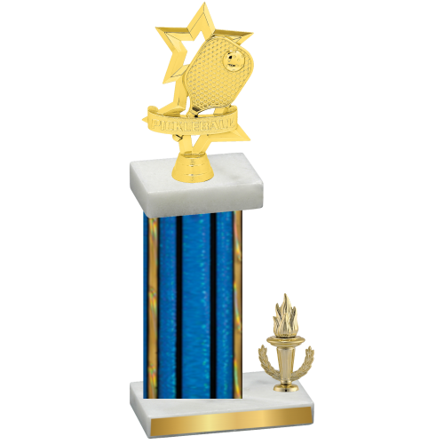 Accented Single Blue Glacier Victory Pickleball Trophy