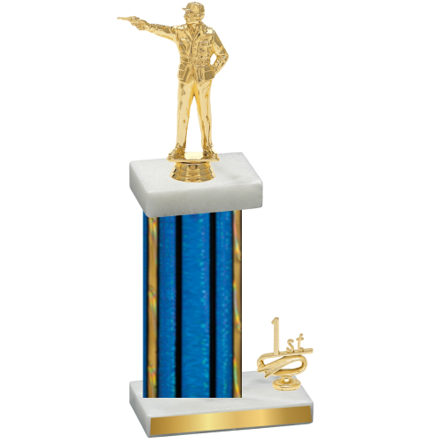 Accented Single Blue Glacier First Place Shooter Trophy