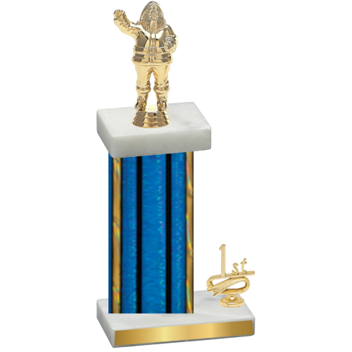 Accented Single Blue Glacier First Place Holiday Trophy