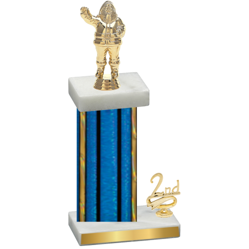 Accented Single Blue Glacier Second Place Holiday Trophy