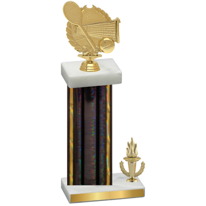 Accented Single Black Glacier Victory Tennis Trophy