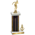 Accented Single Black Glacier Victory Tennis Trophy