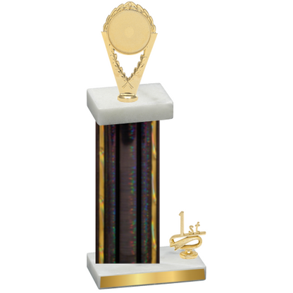 Accented Single Black Glacier First Place Insert Trophy