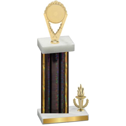 Accented Single Black Glacier Victory Insert Trophy