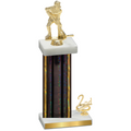 Accented Single Black Glacier Second Place Hockey Trophy