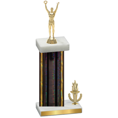 Accented Single Black Glacier Victory Victory Trophy