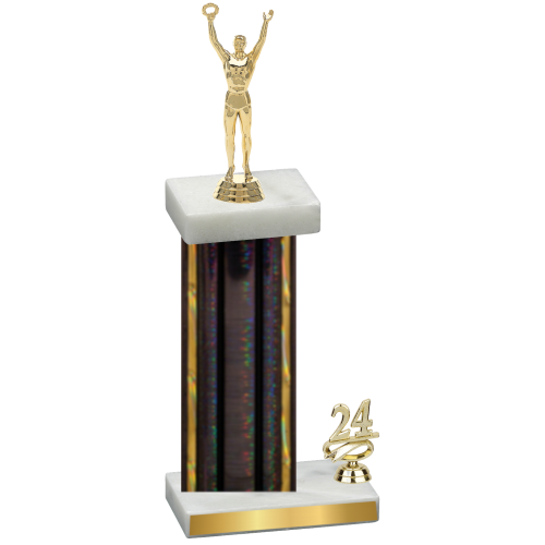 Accented Single Black Glacier Year Victory Trophy