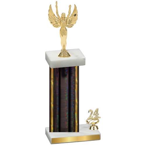 Accented Single Black Glacier Year Victory Trophy