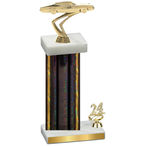 Accented Single Black Glacier Year Cars Trophy