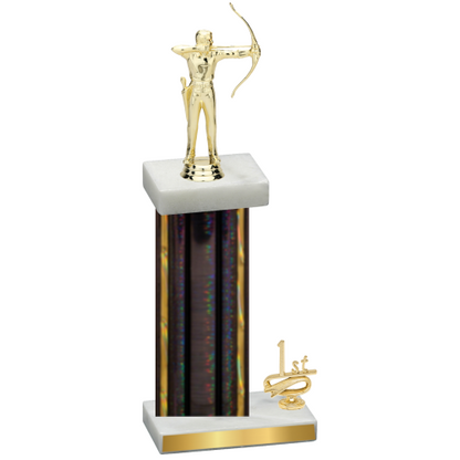 Accented Single Black Glacier First Place Archery Trophy