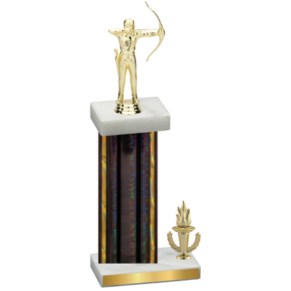 Accented Single Black Glacier Victory Archery Trophy