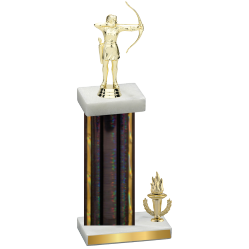 Accented Single Black Glacier Victory Archery Trophy