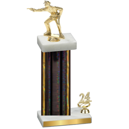 Accented Single Black Glacier Year Shooter Trophy