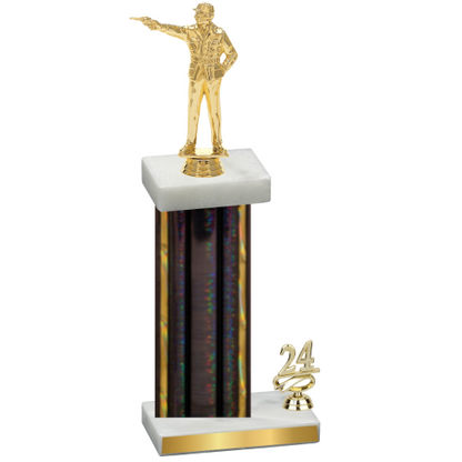 Accented Single Black Glacier Year Shooter Trophy