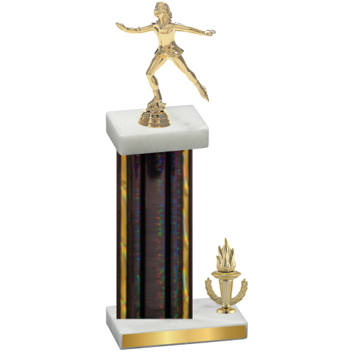 Accented Single Black Glacier Victory Skater Trophy