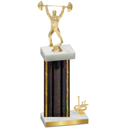 Accented Single Black Glacier First Place Weights Trophy