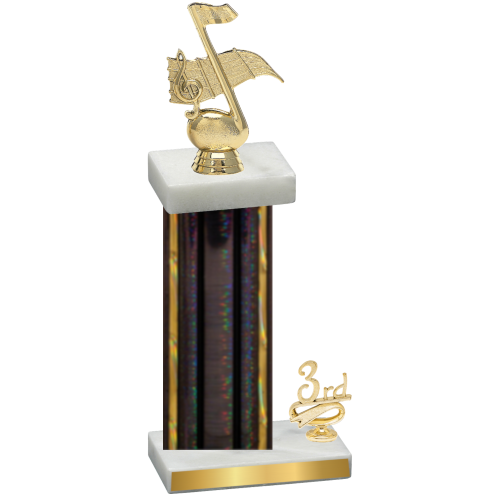 Accented Single Black Glacier Third Place Music Trophy