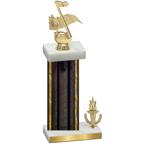 Accented Single Black Glacier Victory Music Trophy