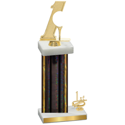 Accented Single Black Glacier First Place Golf Trophy