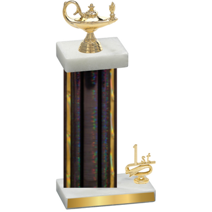 Accented Single Black Glacier First Place Academics Trophy