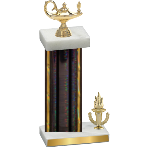 Accented Single Black Glacier Victory Academics Trophy