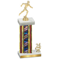 Accented Single Flag USA Year Running Trophy