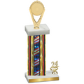 Accented Single Flag USA Year Insert Trophy