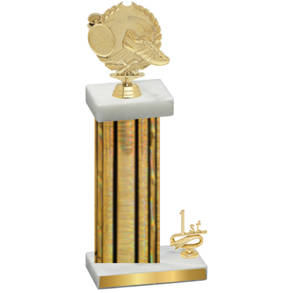 Accented Single Gold Glacier First Place Running Trophy