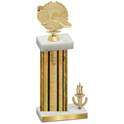 Accented Single Gold Glacier Victory Running Trophy