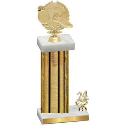 Accented Single Gold Glacier Year Running Trophy