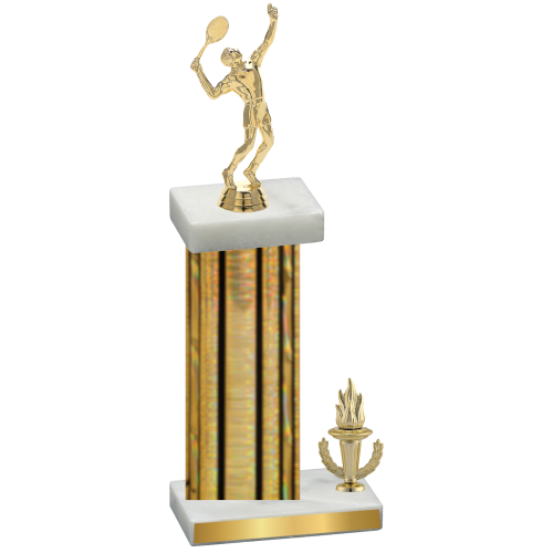 Accented Single Gold Glacier Victory Tennis Trophy