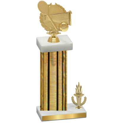 Accented Single Gold Glacier Victory Tennis Trophy