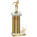 Accented Single Gold Glacier Second Place Swimming Trophy