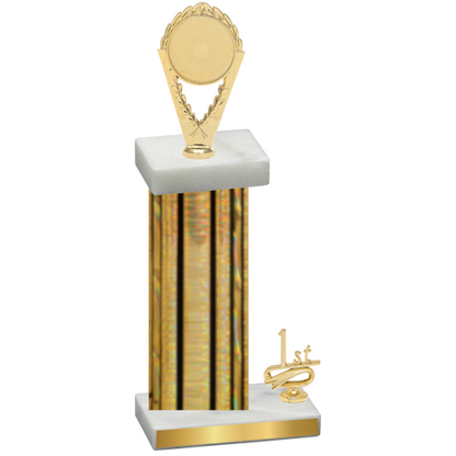 Accented Single Gold Glacier First Place Insert Trophy