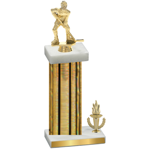 Accented Single Gold Glacier Victory Hockey Trophy