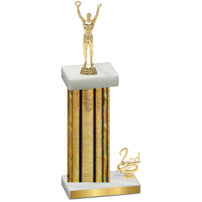 Accented Single Gold Glacier Second Place Victory Trophy