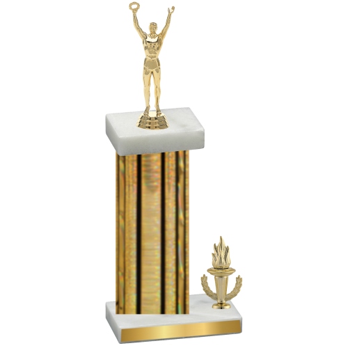 Accented Single Gold Glacier Victory Victory Trophy