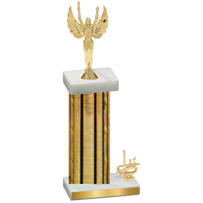 Accented Single Gold Glacier First Place Victory Trophy