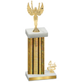Accented Single Gold Glacier Fourth Place Victory Trophy