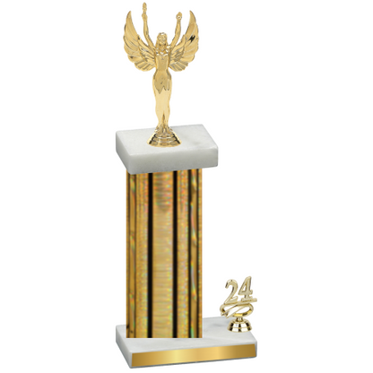 Accented Single Gold Glacier Year Victory Trophy