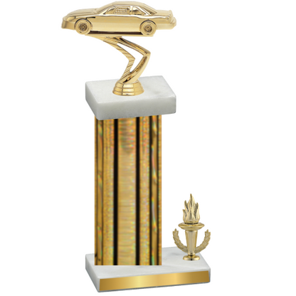 Accented Single Gold Glacier Victory Cars Trophy