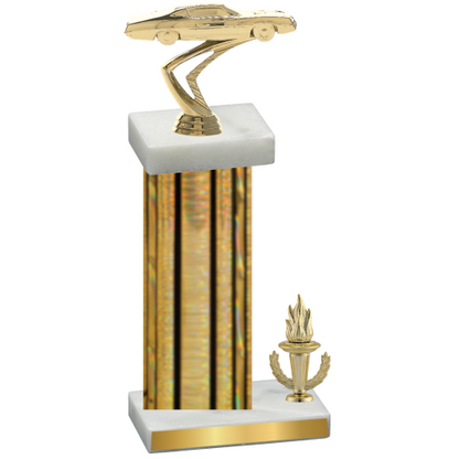 Accented Single Gold Glacier Victory Cars Trophy