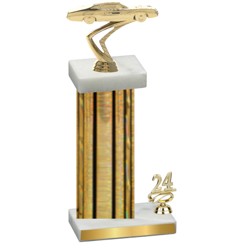 Accented Single Gold Glacier Year Cars Trophy