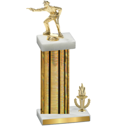 Accented Single Gold Glacier Victory Shooter Trophy