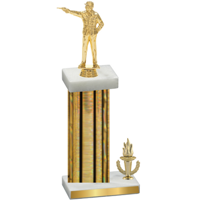 Accented Single Gold Glacier Victory Shooter Trophy